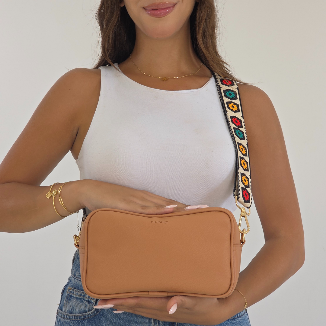 Warm Caramel Cross-Heritage Strap