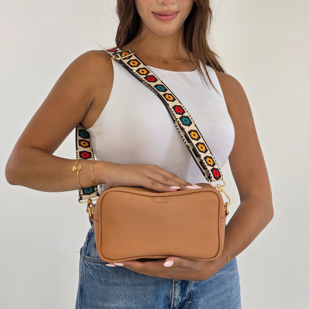 Warm Caramel Cross-Heritage Strap