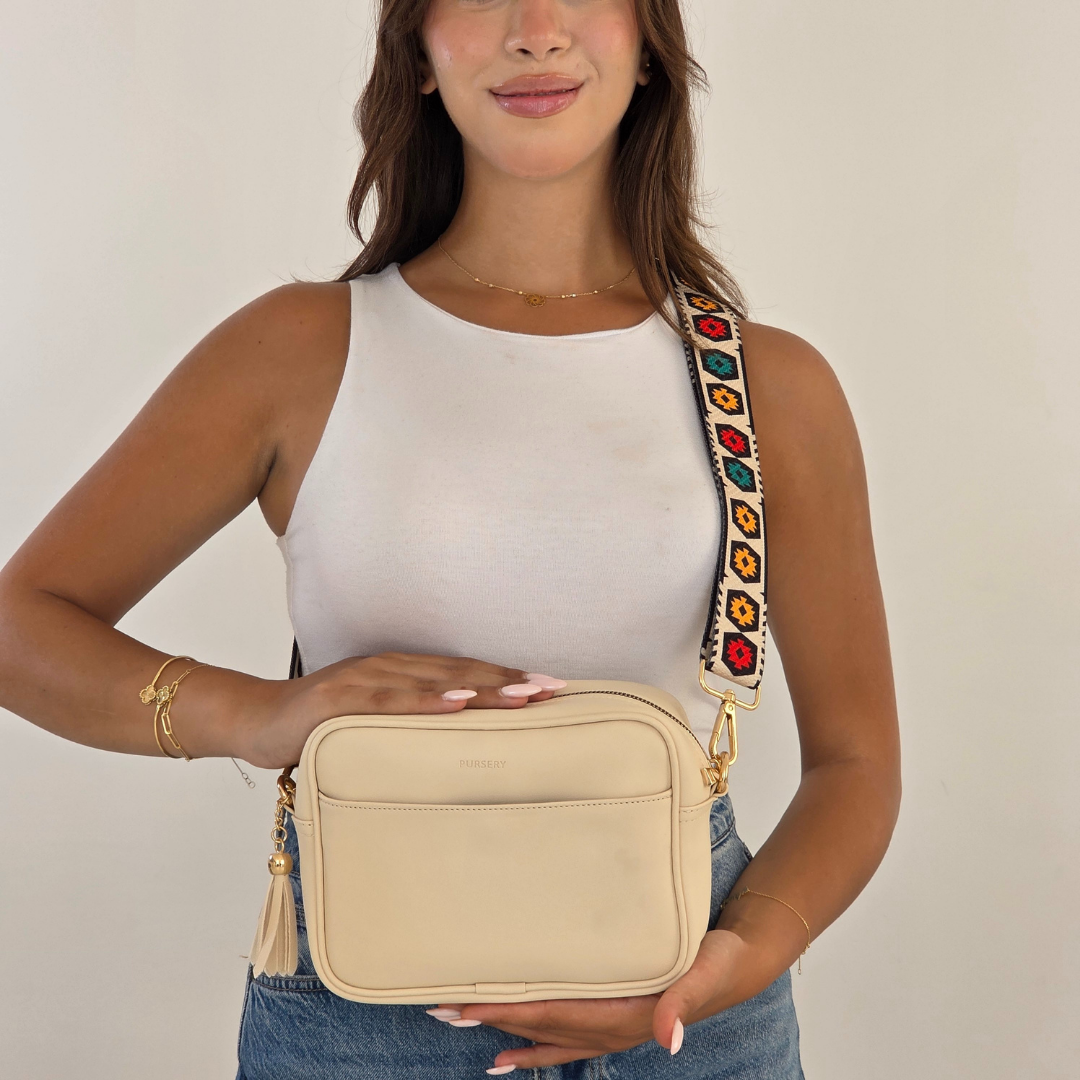 Ivory Pouch Cross-Heritage Strap
