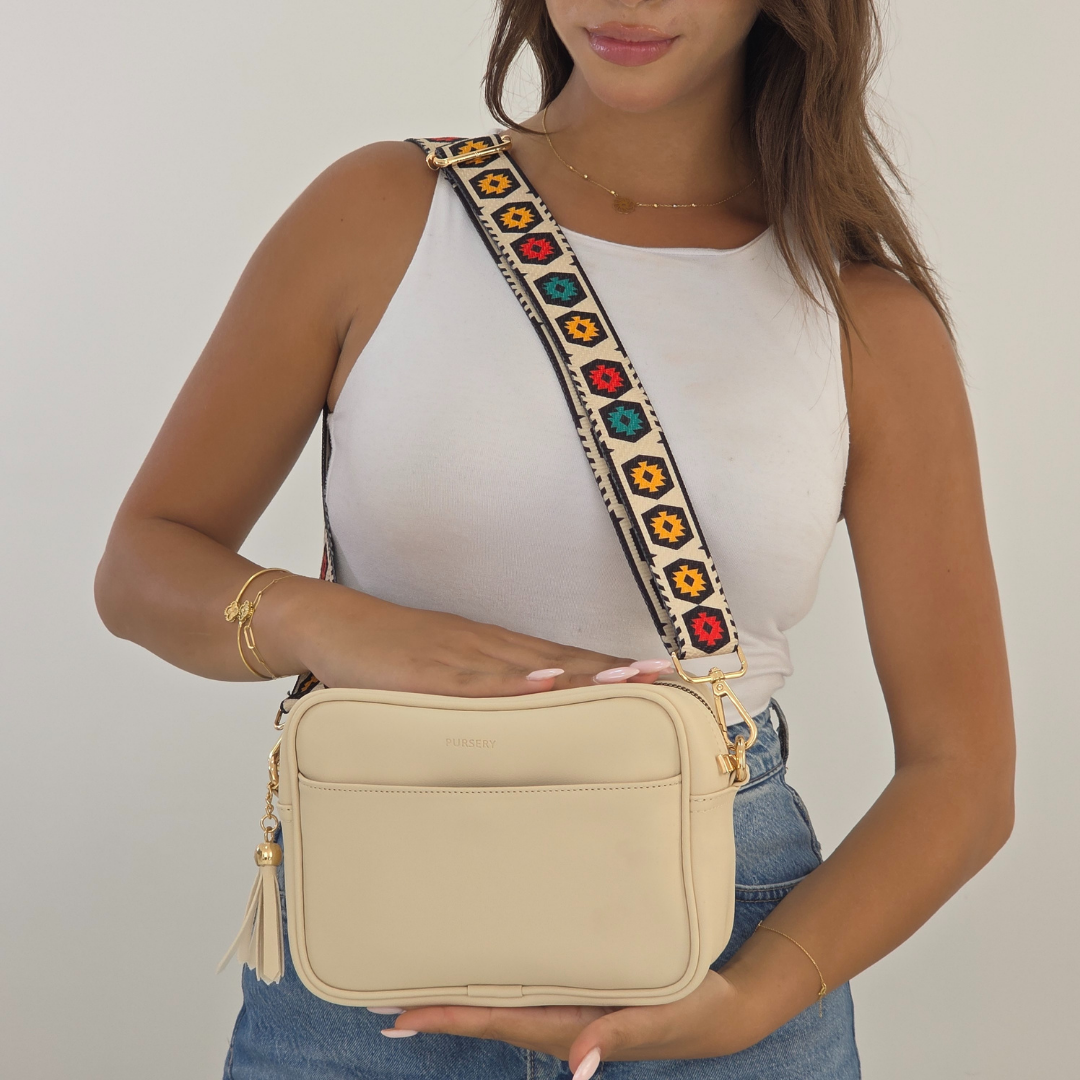 Ivory Pouch Cross-Heritage Strap
