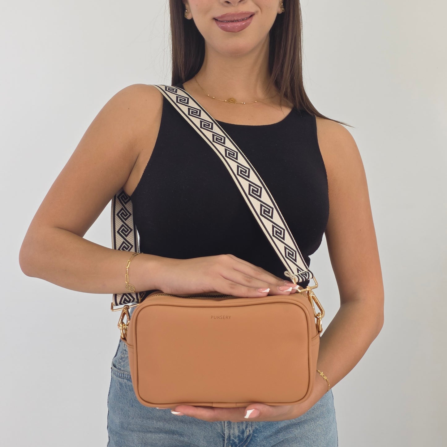 Warm Caramel Cross-GeoChic