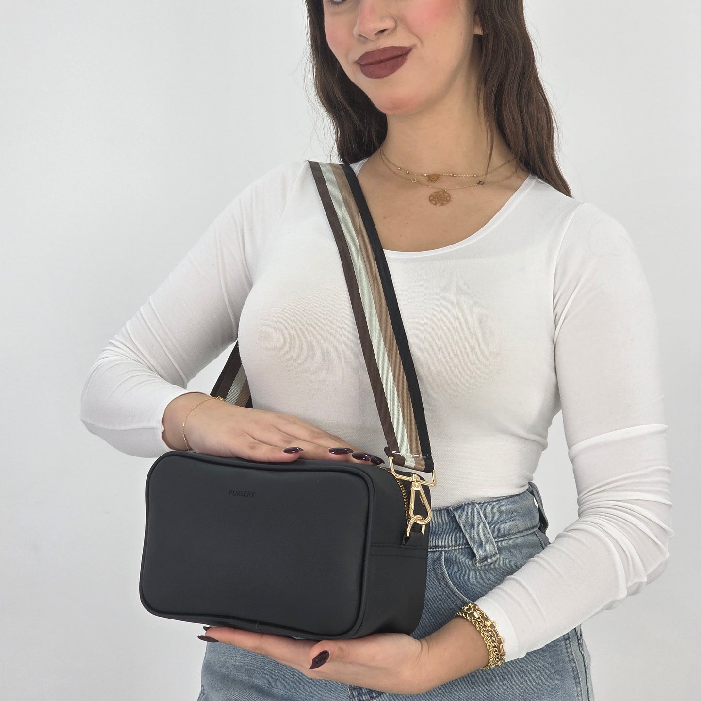 Noir Cross-Café Noir Strap
