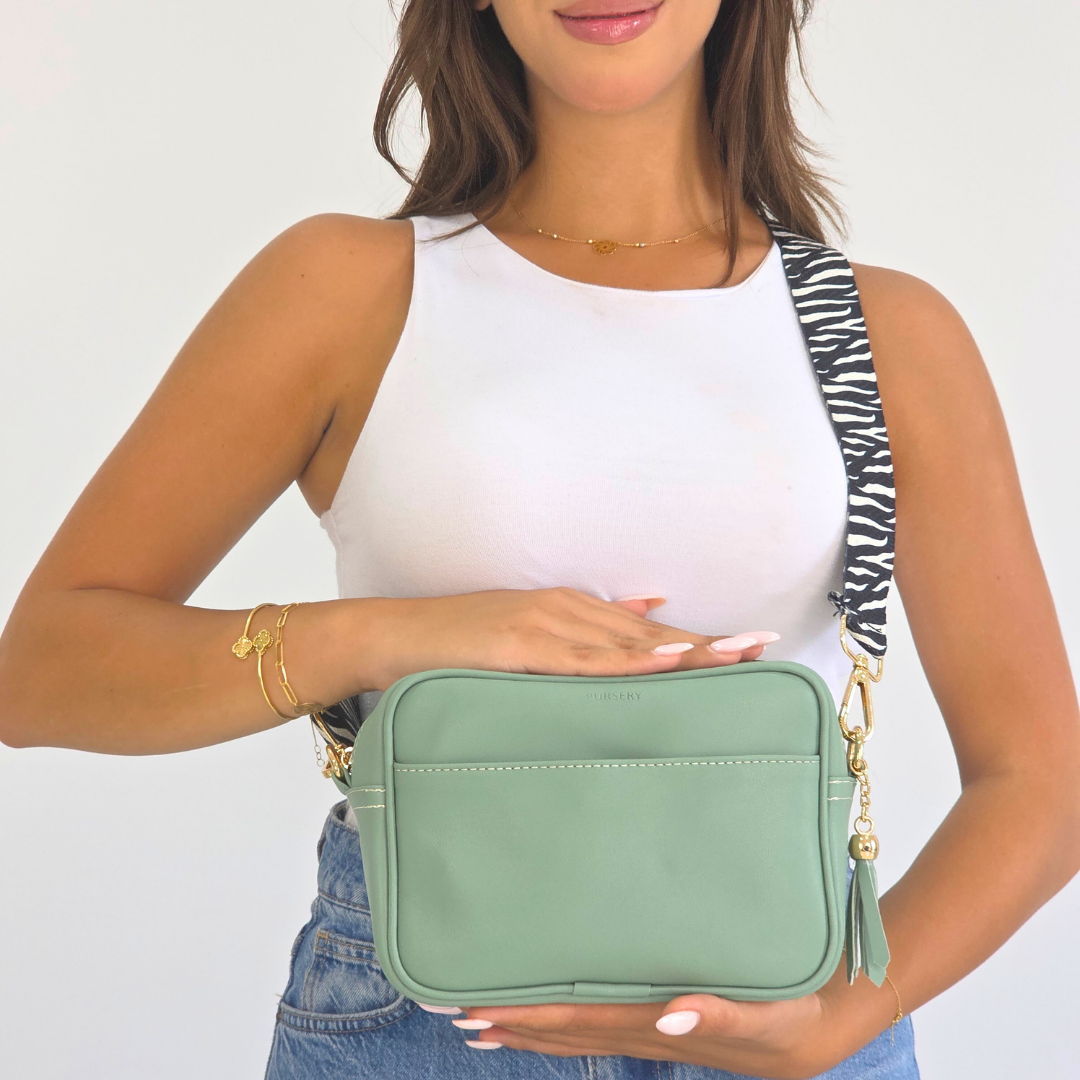 Sage Pouch Cross-Zebra Stride