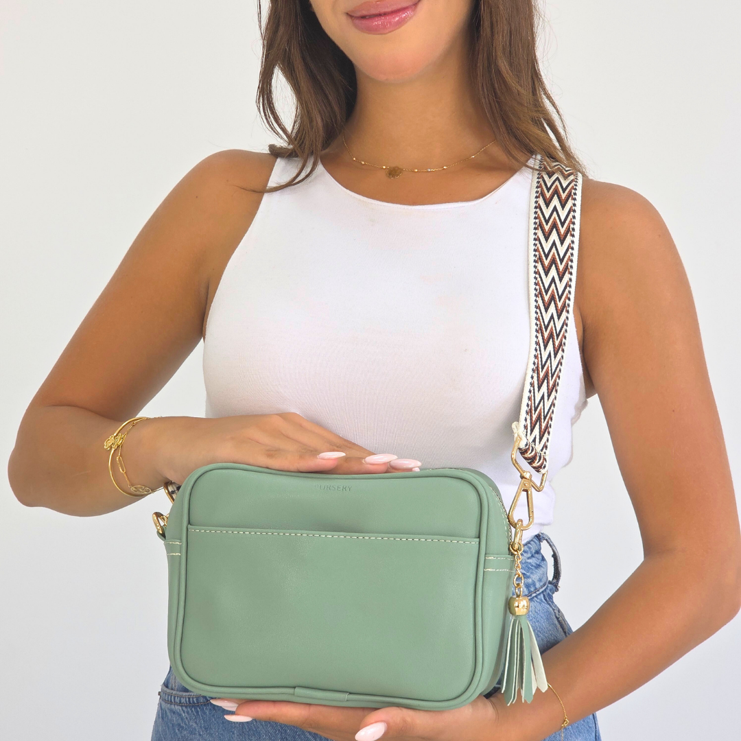 Sage Pouch Cross-Sahara Zig Strap
