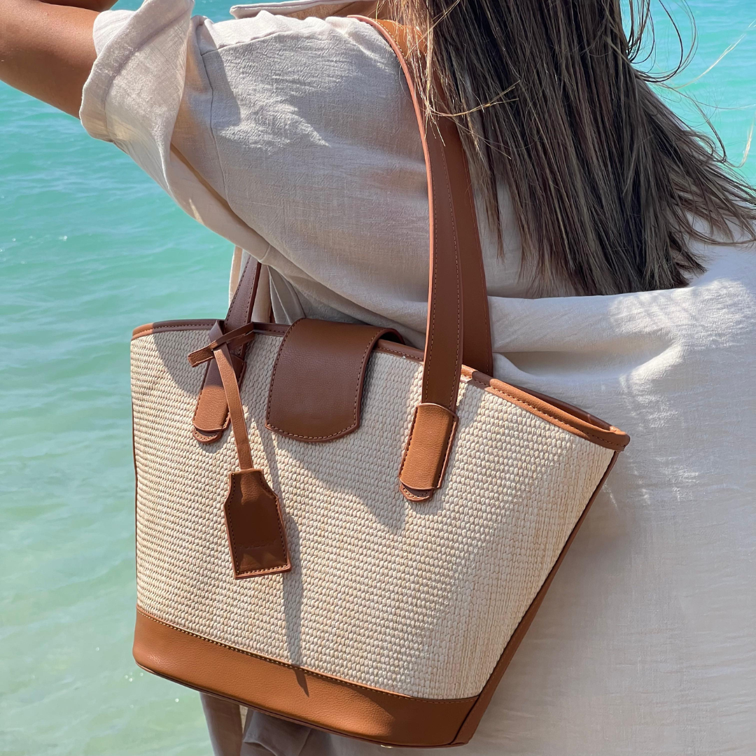 Beige & Cognac Brown