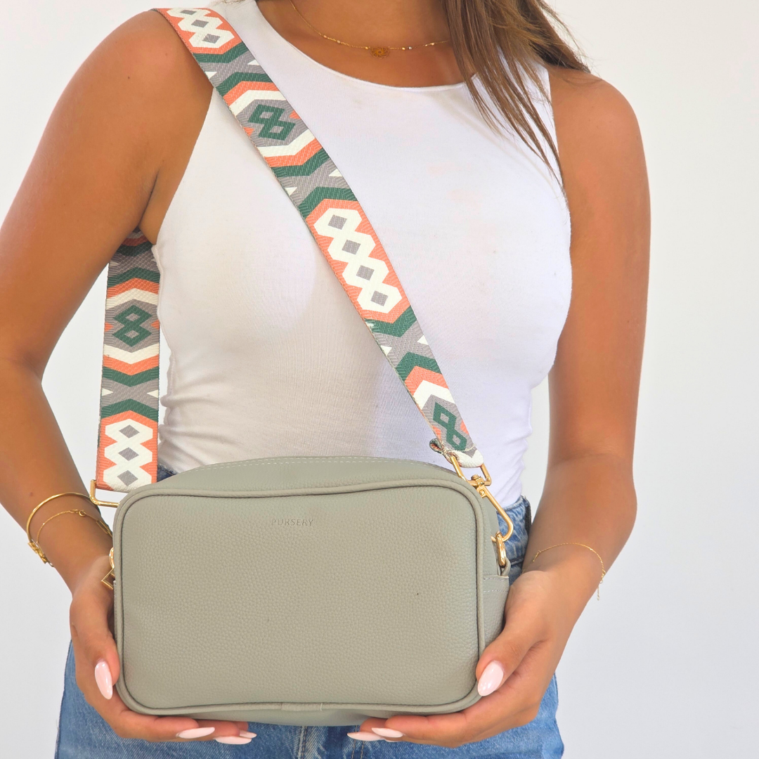 Light Gray Cross-Boho Geo