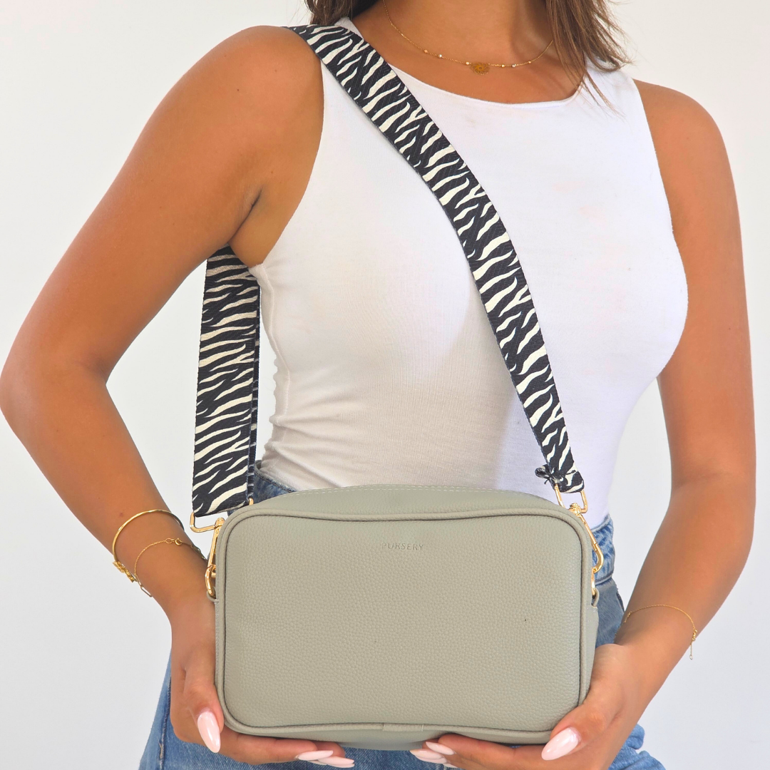 Light Gray Cross-Zebra Stride