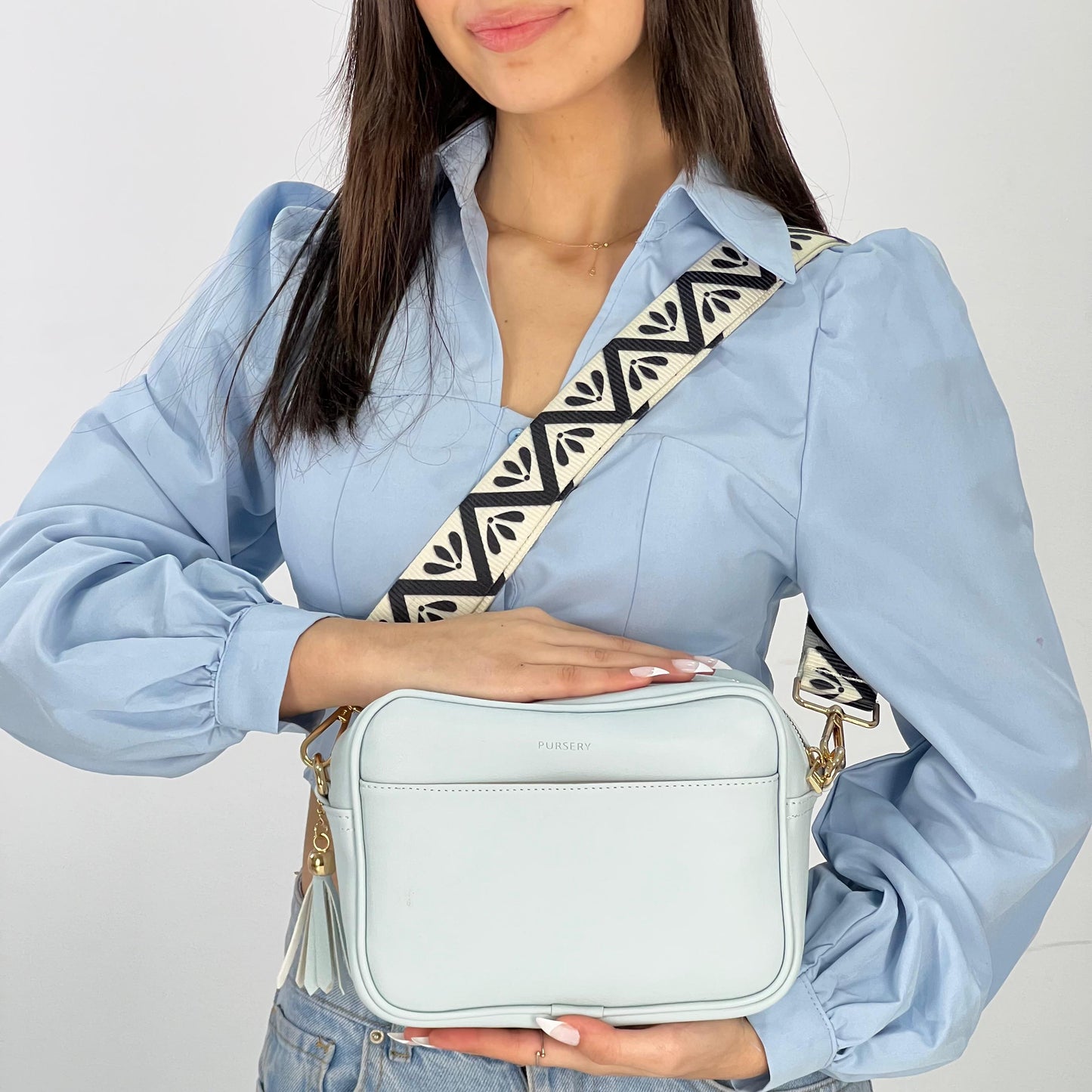 Blue Pouch Cross-Urban Chevron