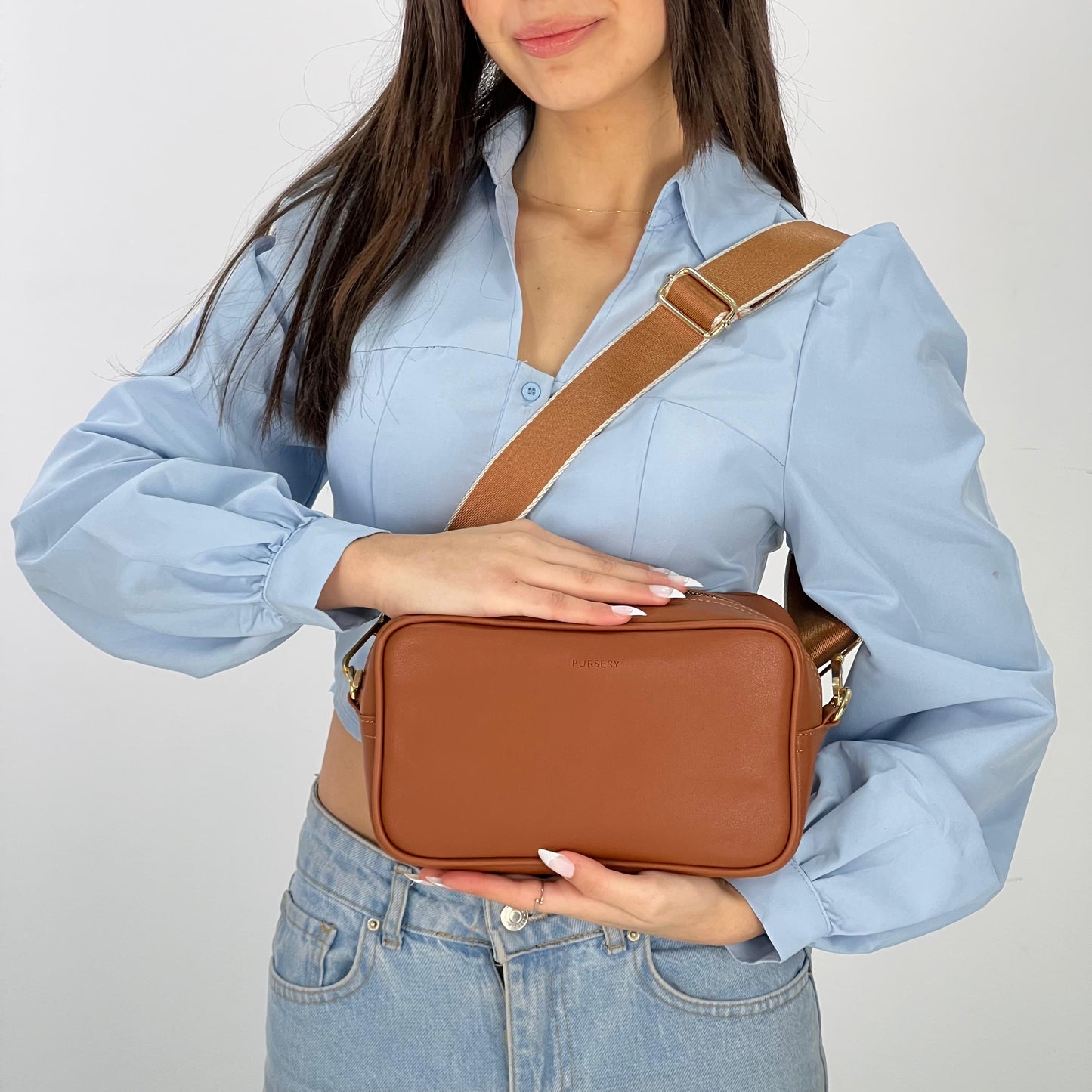 Hazel Cross-Caramel Luxe