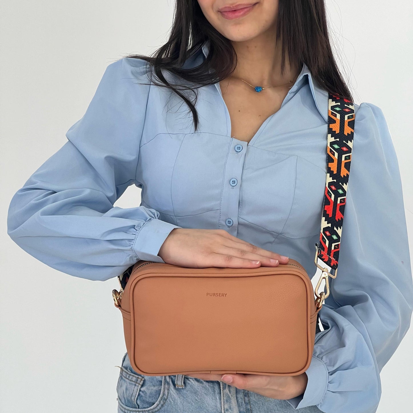 Warm Caramel Cross-Aztec Spirit