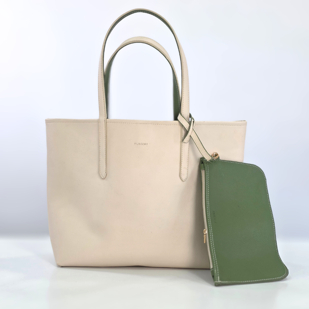 Beige & Green