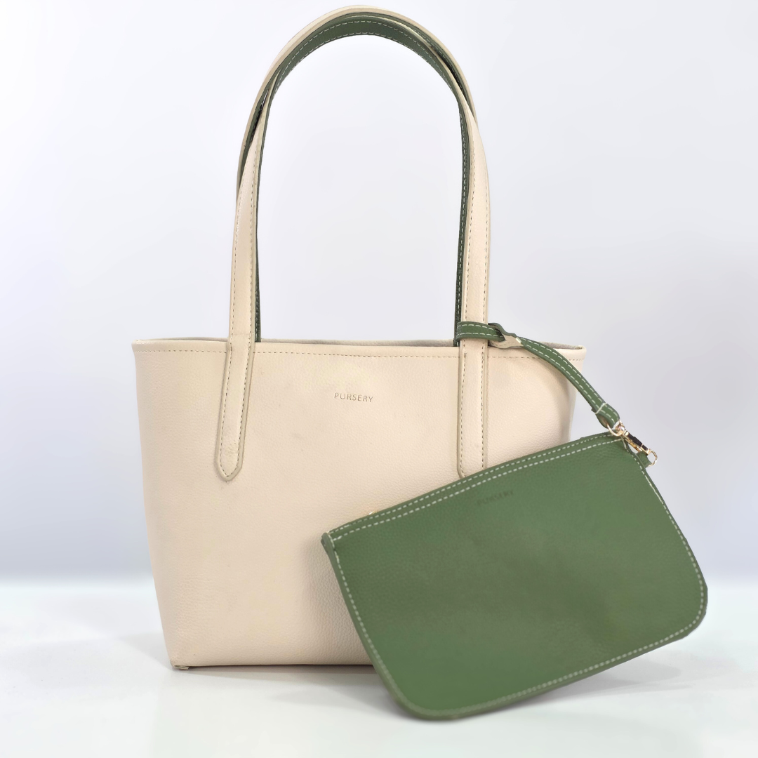 Beige & Green