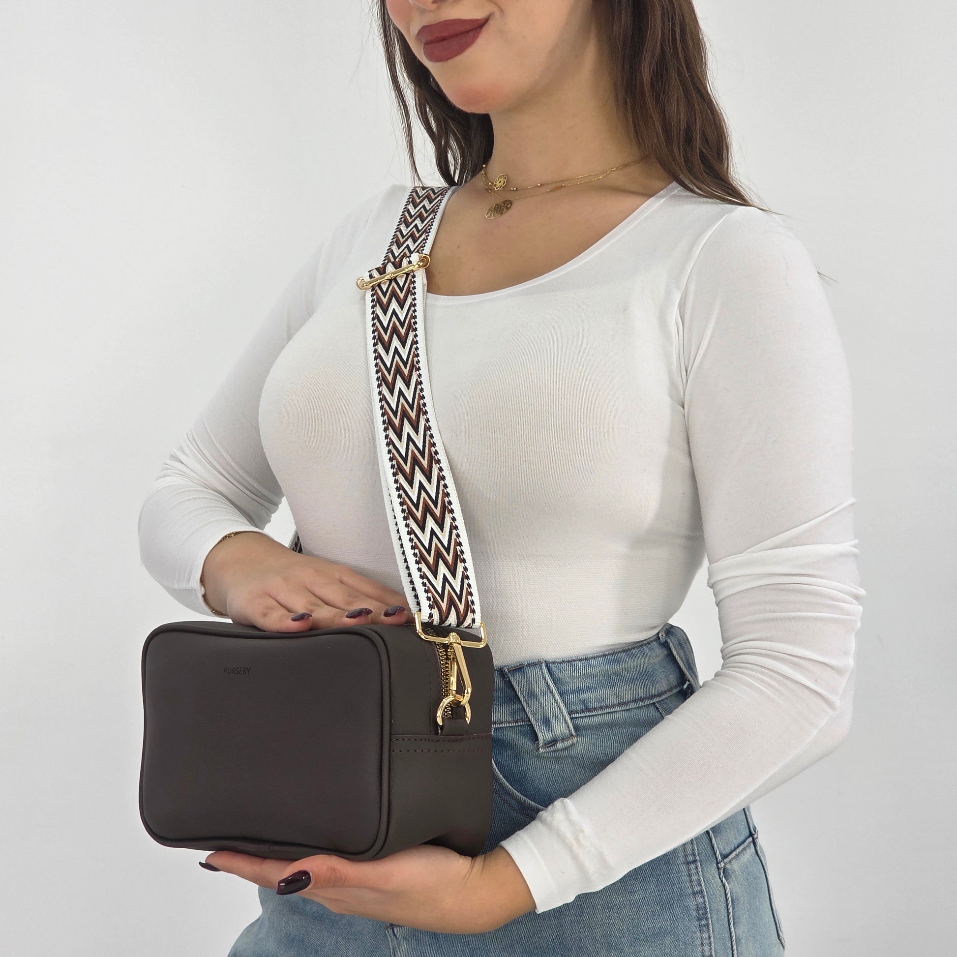 Espresso Brown-Sahara Zig Strap