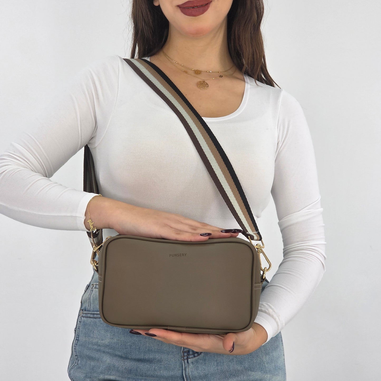 Signature Stone-Café Noir Strap
