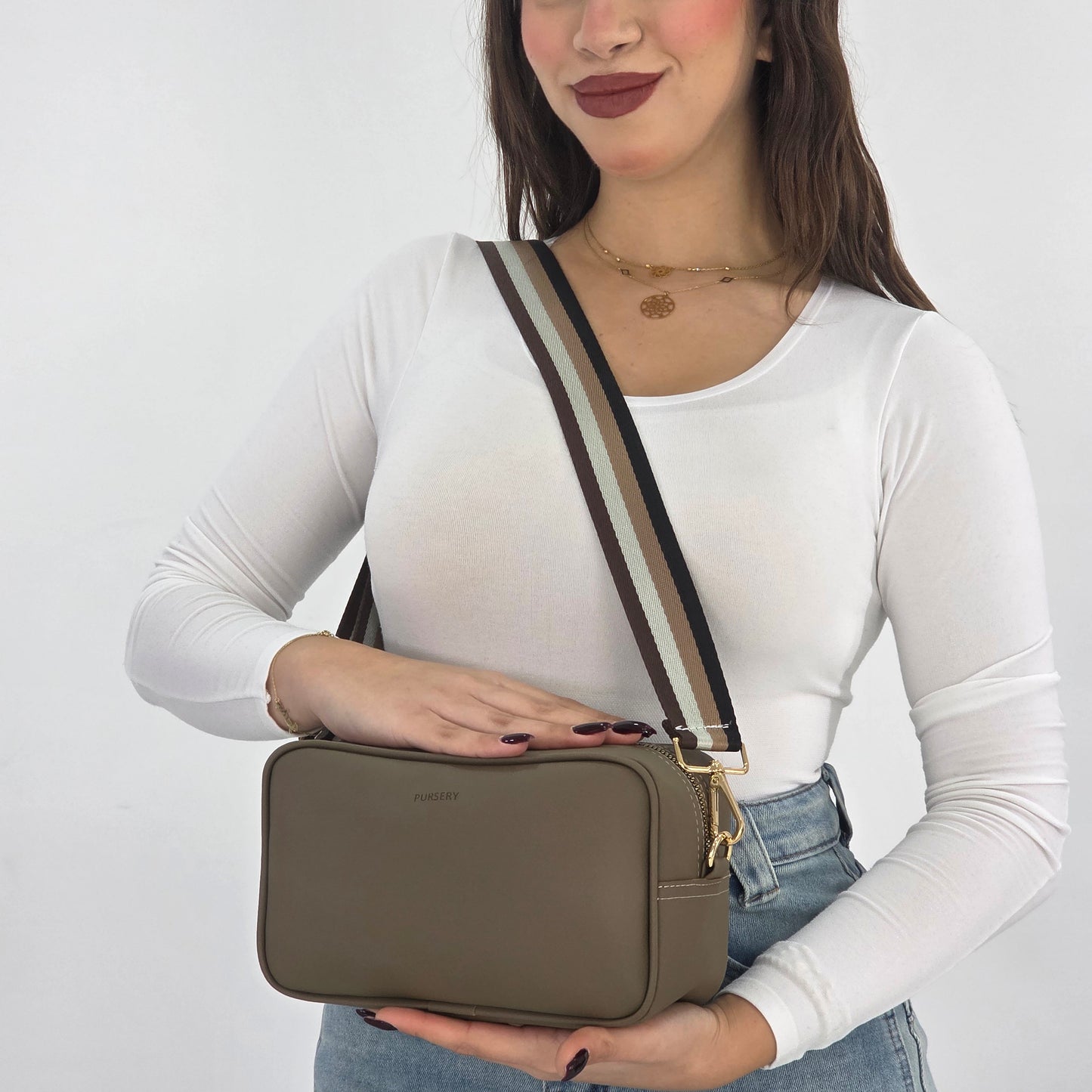 Signature Stone-Café Noir Strap
