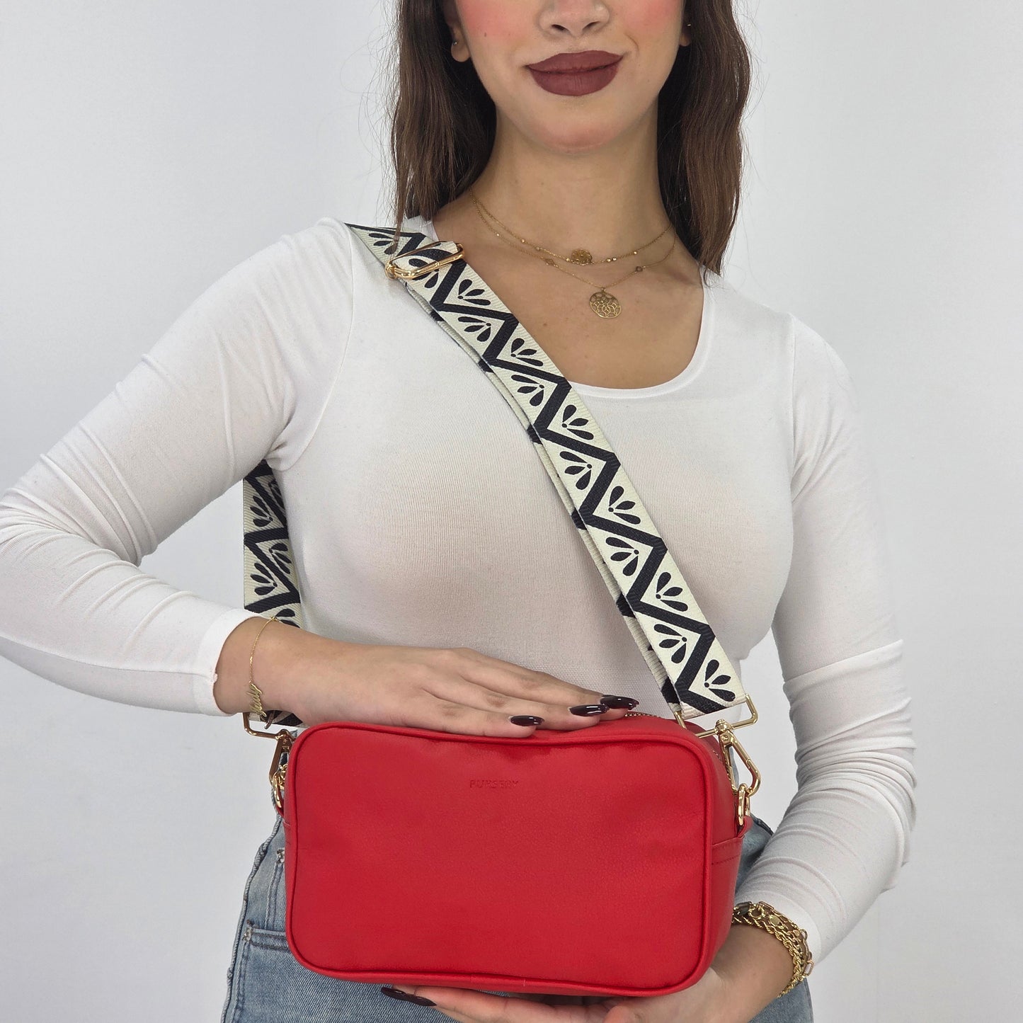 Bold Rouge-Urban Chevron