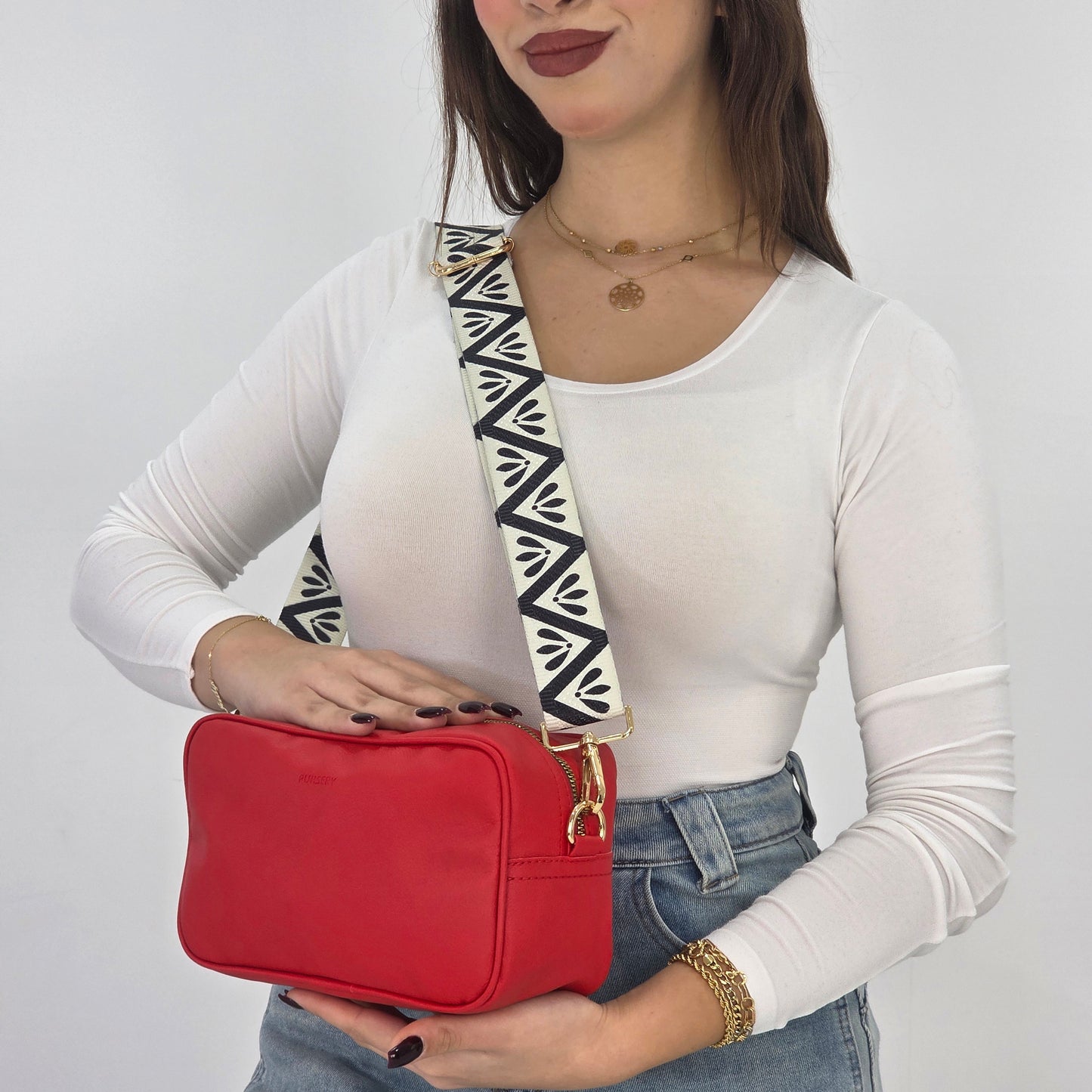 Bold Rouge-Urban Chevron