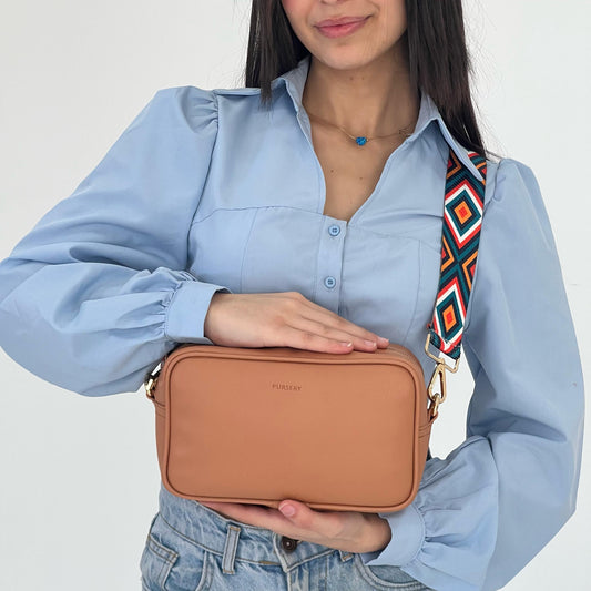 Warm Caramel Cross-Vibrant Horizon