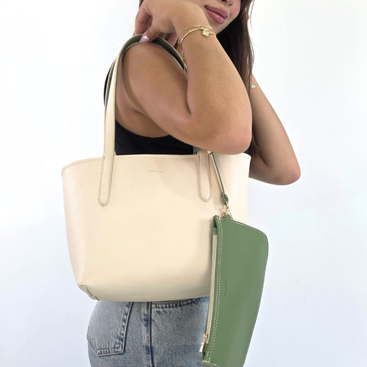 Beige & Green